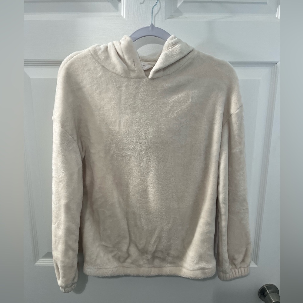 Fleece Cream Hoodie